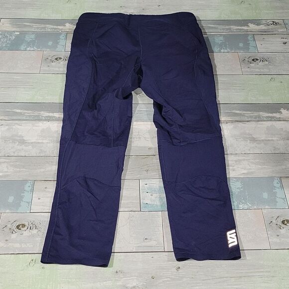 Second Skin Navy Compression Leggings sz Medium - Picture 3 of 3